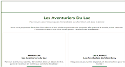 Desktop Screenshot of les-aventuriers-du-lac.com