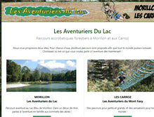 Tablet Screenshot of les-aventuriers-du-lac.com